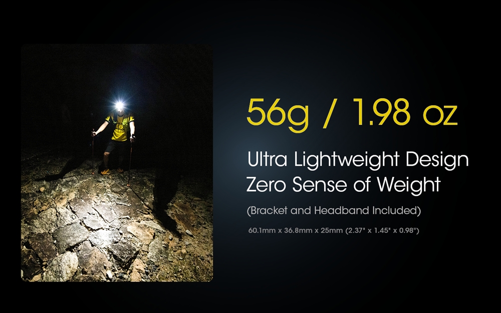 Pannlampa Nitecore NU25 (nyhet 400 lumen)  - 3