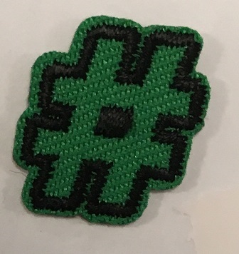 Grön Hashtag