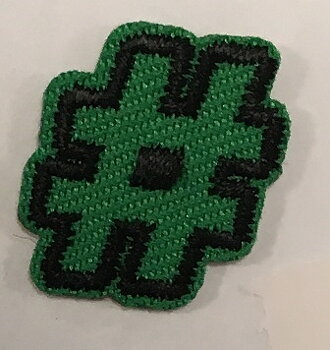 Grön Hashtag