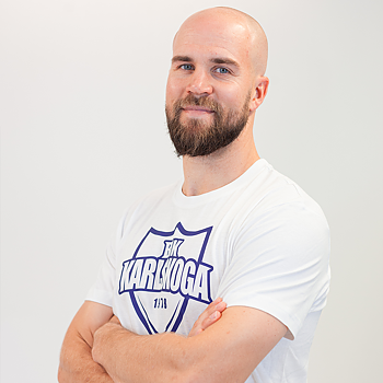 Vit T-shirt med stort tryck