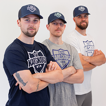 Marin T-shirt med stort tryck