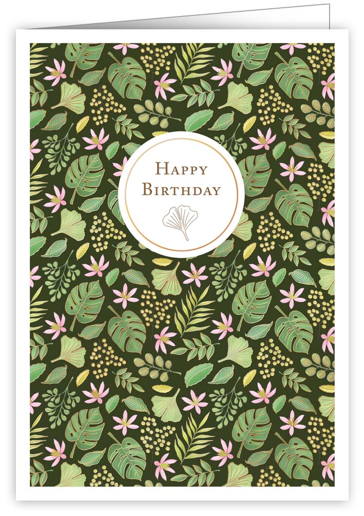 Green Leafs, Greeting Card