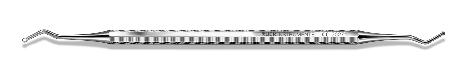 RUCK® INSTRUMENT Pedikyrsked böjd dubbelsidig, 17 cm