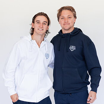 Marin Ziphood med litet tryck