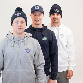 Grå Ziphood med litet tryck