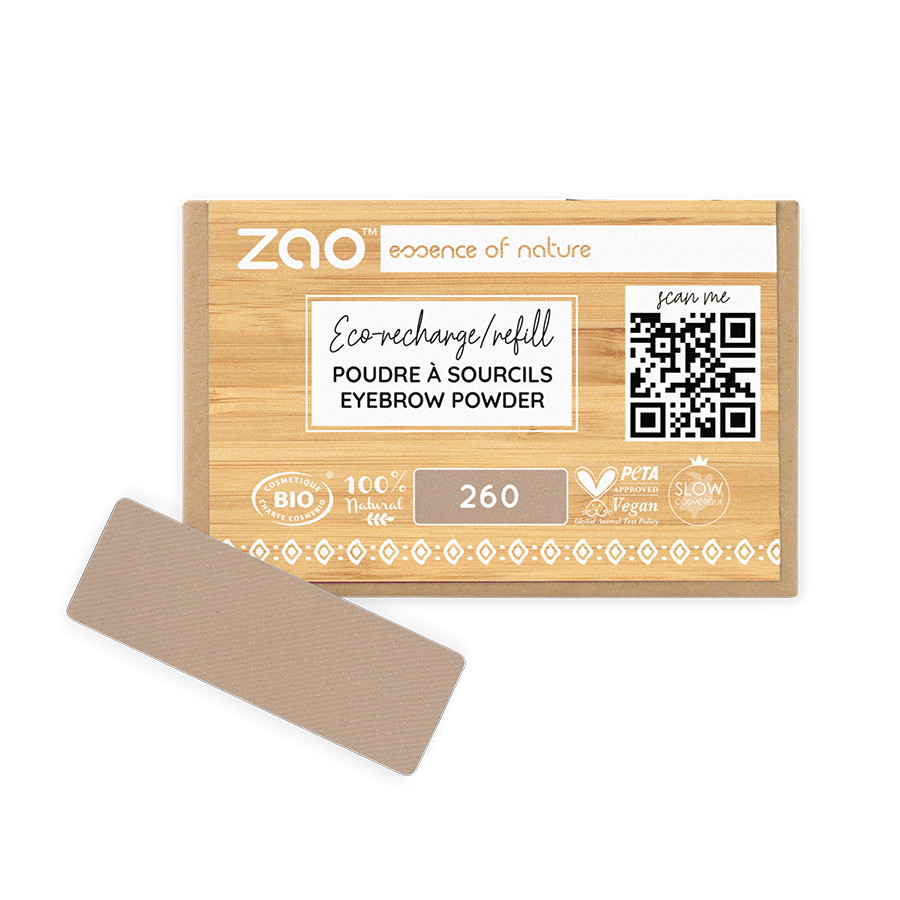 ZAO Refill Rectangle Eyebrow Powder 260 Blond