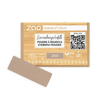ZAO Refill Rectangle Eyebrow Powder 260 Blond