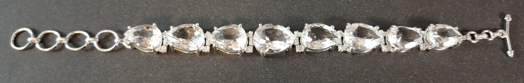 Silverarmband med Bergkristall - Droppe - 4