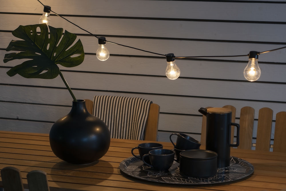 Battery-powered string lights E27 5 LED - 2 metres - 3