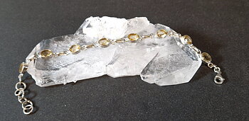 Stenarmband med fasetterad Citrin 