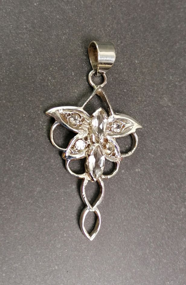 Älv Hänge i Silver  (Evenstar) - 42mm