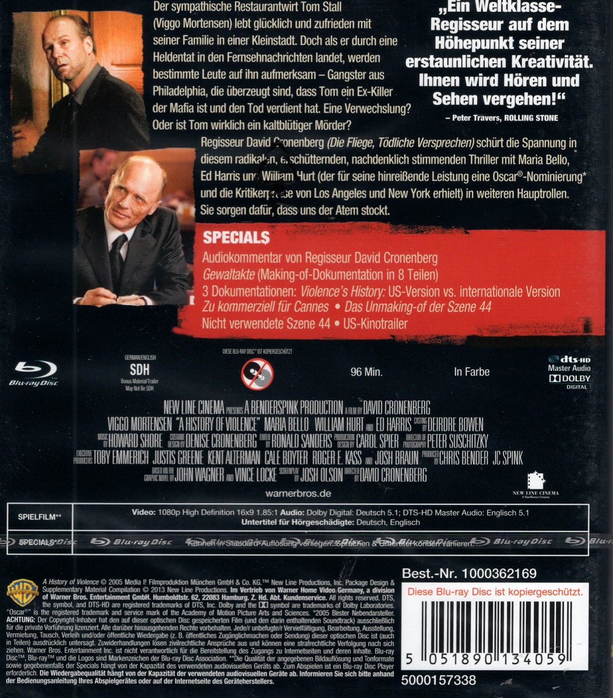 A History of Violence (ej svensk text) (Blu-ray) - 2