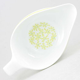 Bengt Berglund (Sommargyllen 1965) Sauce Boat with Yellow/Green Flowers 19 cm