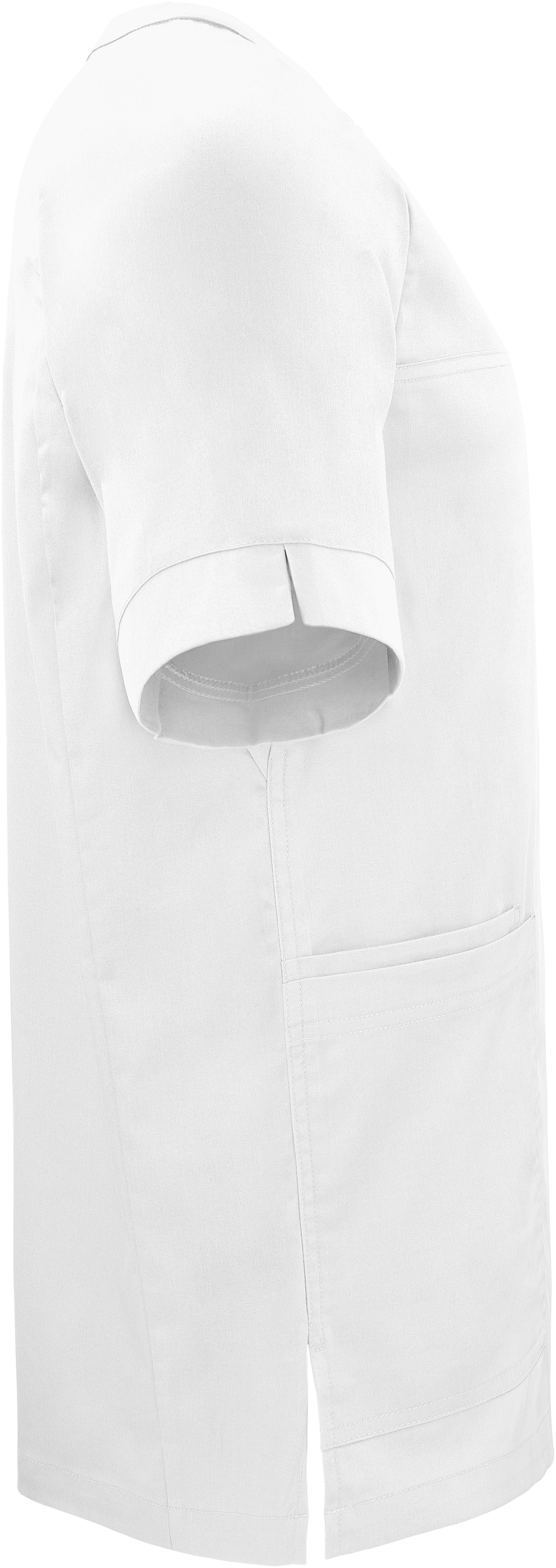 Vårdblus Bussarong unisex - vit - 5