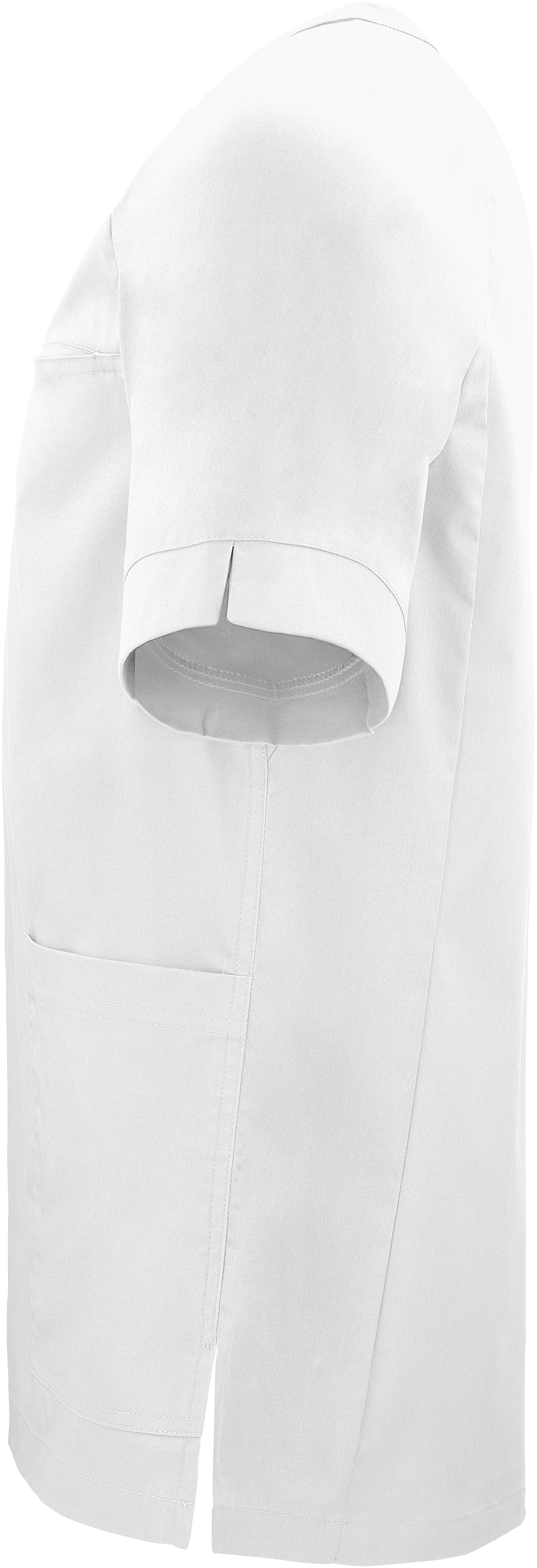 Vårdblus Bussarong unisex - vit - 4