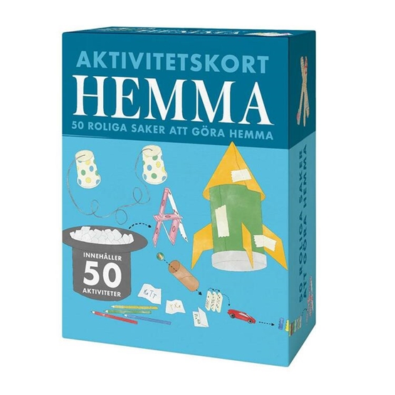 Aktivitetskort Hemma - 50 roliga saker inomhus  - Leklyckan