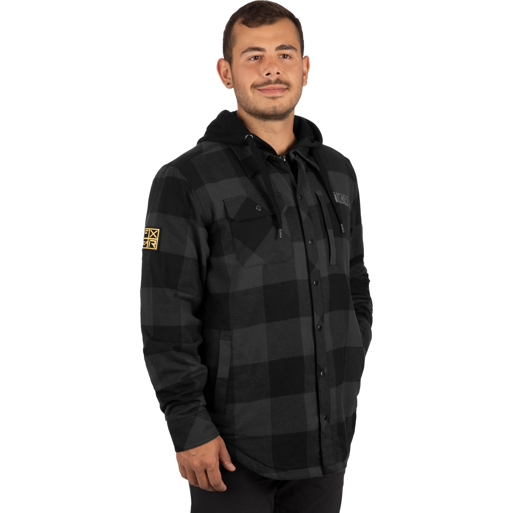 Unisex Timber Insulated Flannel Jacket Charcoal / Black