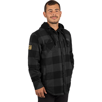 Unisex Timber Insulated Flannel Jacket Charcoal / Black