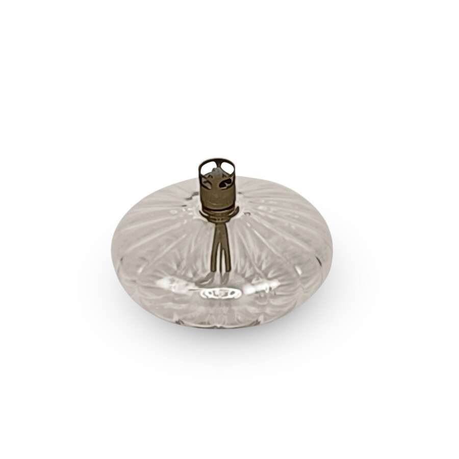 Oil lamp glass - Disc - Elegant - 10 cm - 2