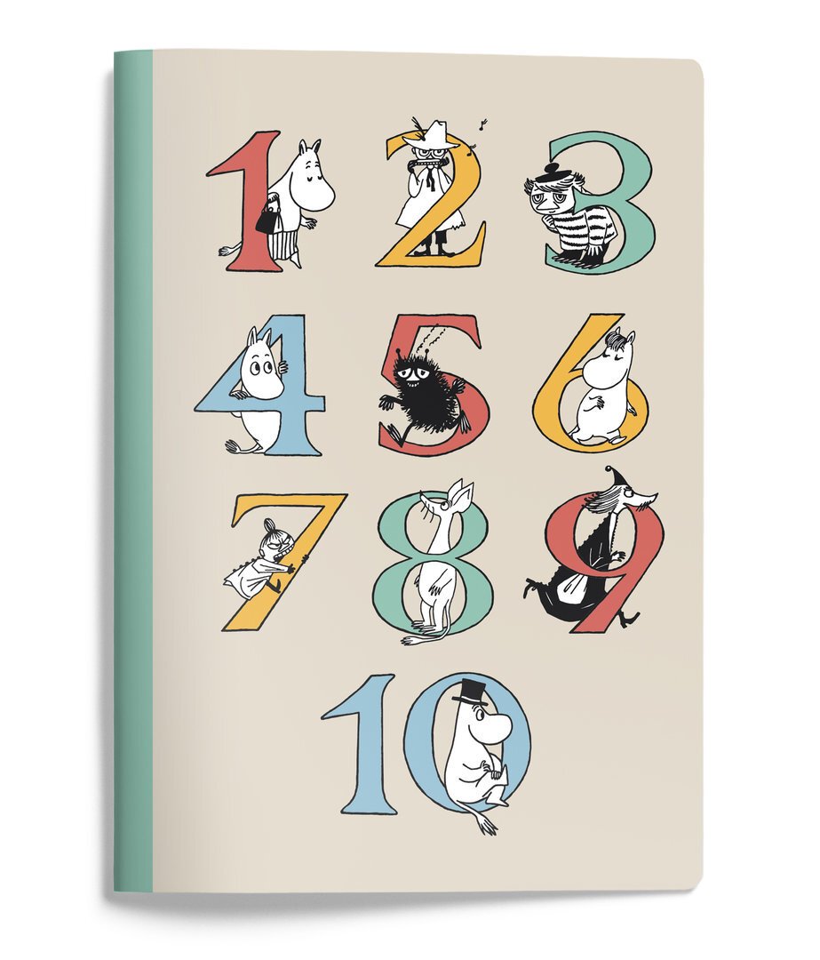 Mumin anteckningsbok A5 - Siffror