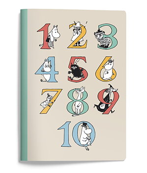 Mumin anteckningsbok A5 - Siffror