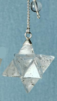 Merkabapendel i bergskristall - 2