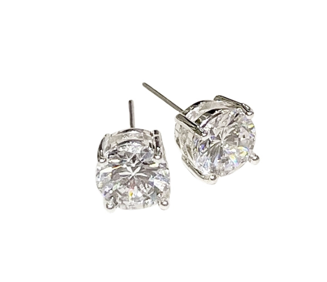 Beloved Ear Small Silver Clear