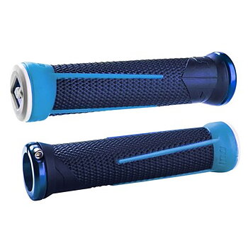 ODI AG1 No Flange Lock on Grip Brt Blue/Lt Blue