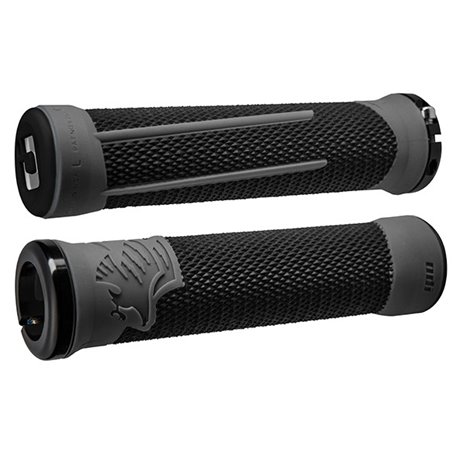 ODI AG-2 Signature V2.1 Lock-On Grips - Black/Graphite w/ Blk Clamps