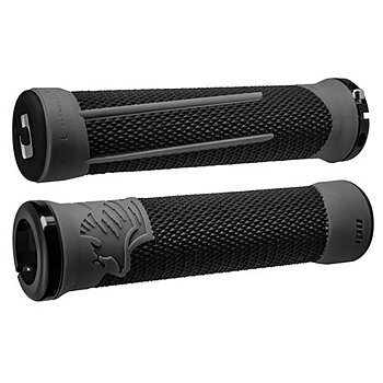 ODI AG-2 Signature V2.1 Lock-On Grips - Black/Graphite w/ Blk Clamps