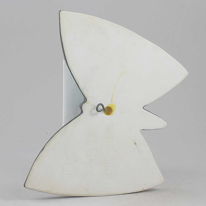 Taisto Kaasinen (Arabia 1960s) Colorful Butterfly Wall Plaque 19 cm (3)