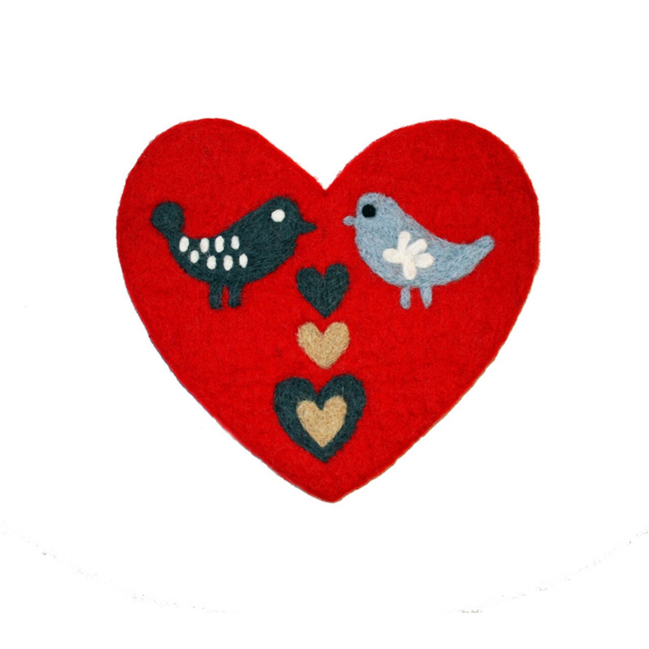 Filtat grytunderlägg Lovebirds, Klippan