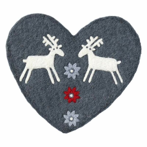 Felted Trivet Reindeer, Klippan