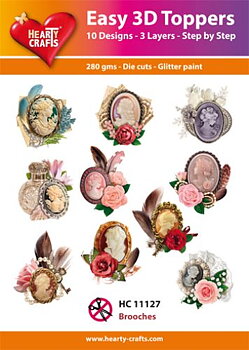 Easy 3D toppers - Broches