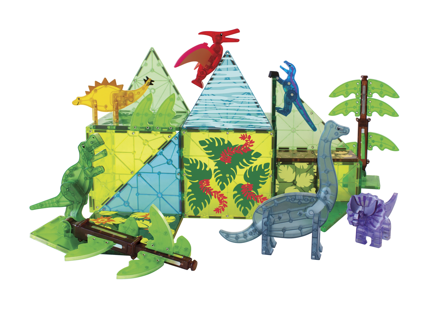 Magna-tiles, Dino World XL- 50 pcs - 4