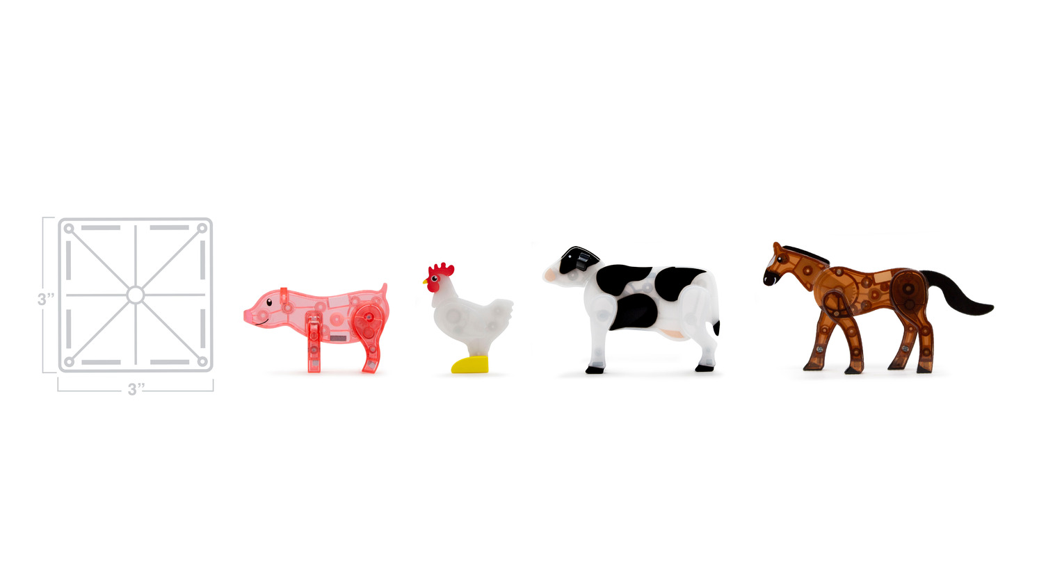 Magna-tiles, Farm Animals - 25 pcs - 8