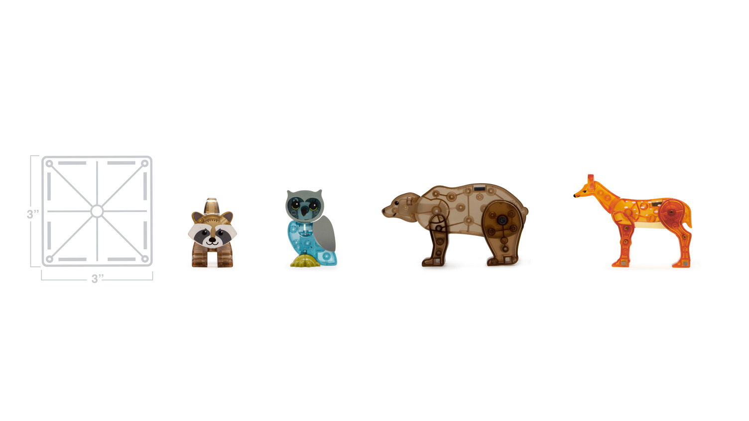 Magna-tiles, Forest Animals - 25 pcs - 11