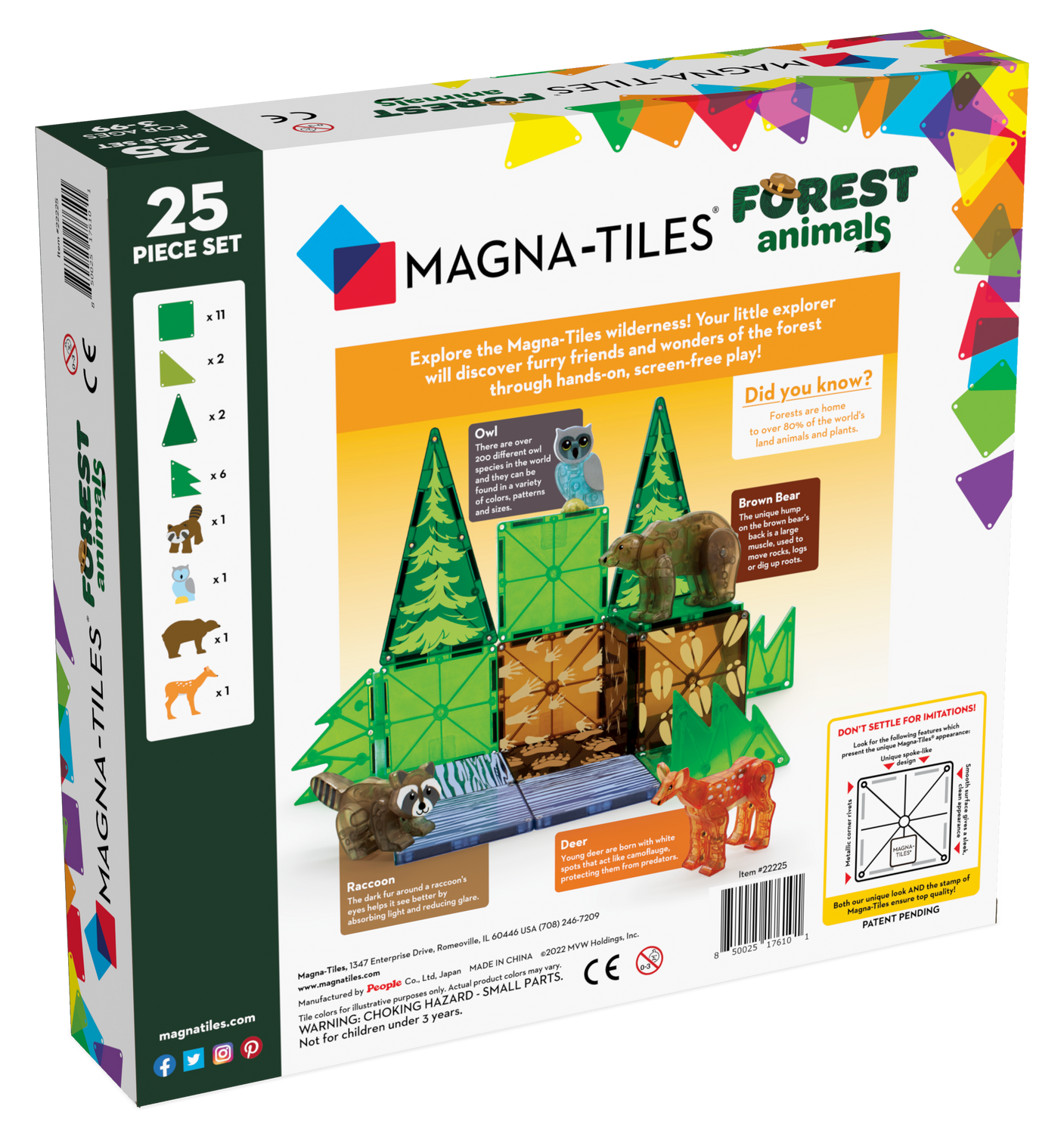 Magna-tiles, Forest Animals - 25 pcs - 2