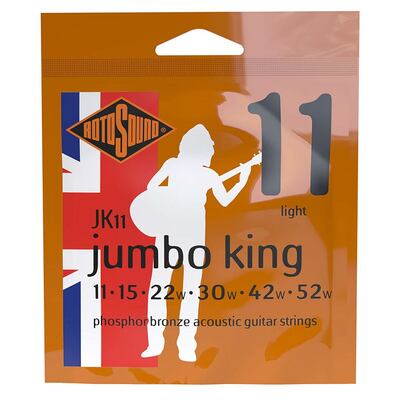 Rotosound JK11 Jumbo King Acoustic - Light  Phosphor Bronze Stålsträngar 11-52
