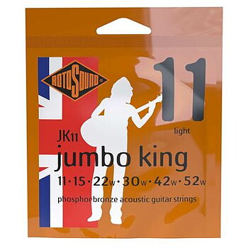 Rotosound JK11 Jumbo King Acoustic - Light  Phosphor Bronze Stålsträngar 11-52