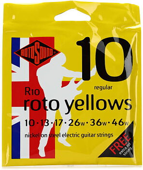 Rotosound R10 Roto Yellows - Regular Elgitarr 10-46