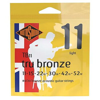 Rotosound TB11 Tru Bronze - Light Stålsträngar 11-52
