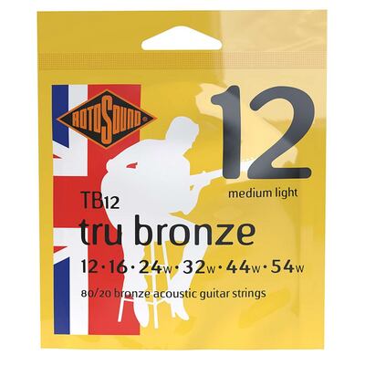 Rotosound TB12 Tru Bronze - Medium Light Stålsträngar 12-54