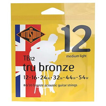 Rotosound TB12 Tru Bronze - Medium Light Stålsträngar 12-54