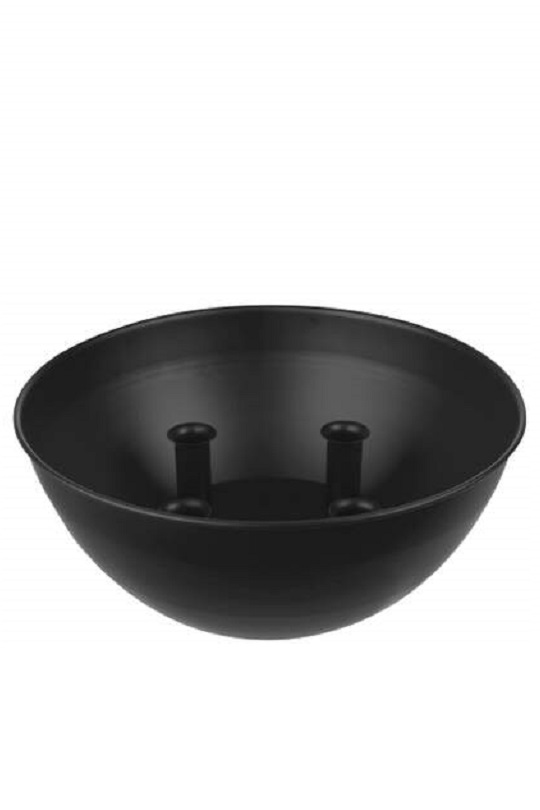 Advent candle holder - Candle holder - Candle bowl - Metal - 30.5x11 cm - Black - 2