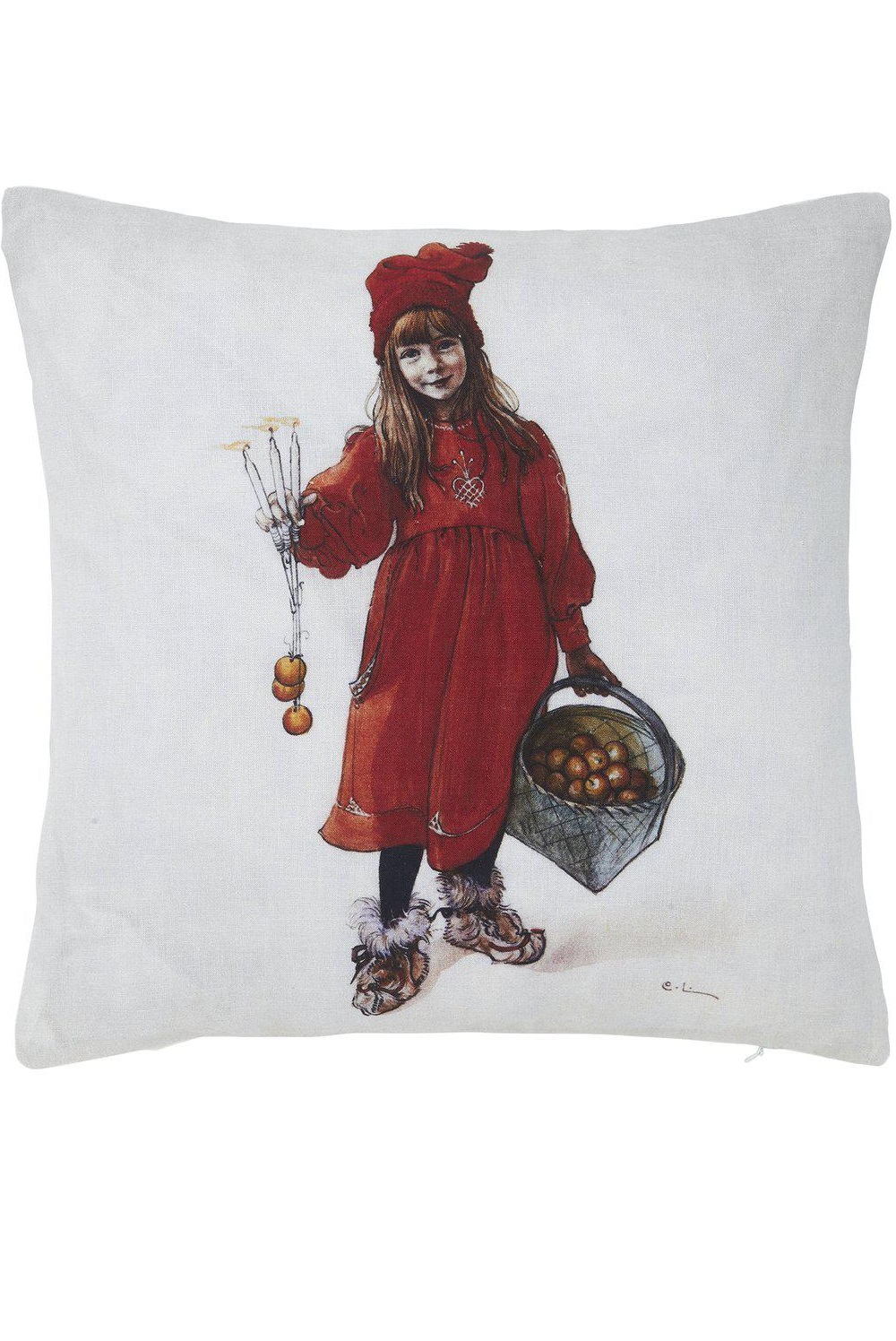 Cushion cover - Carl Larsson - Girl - 100% linen - 45x45 cm - 2