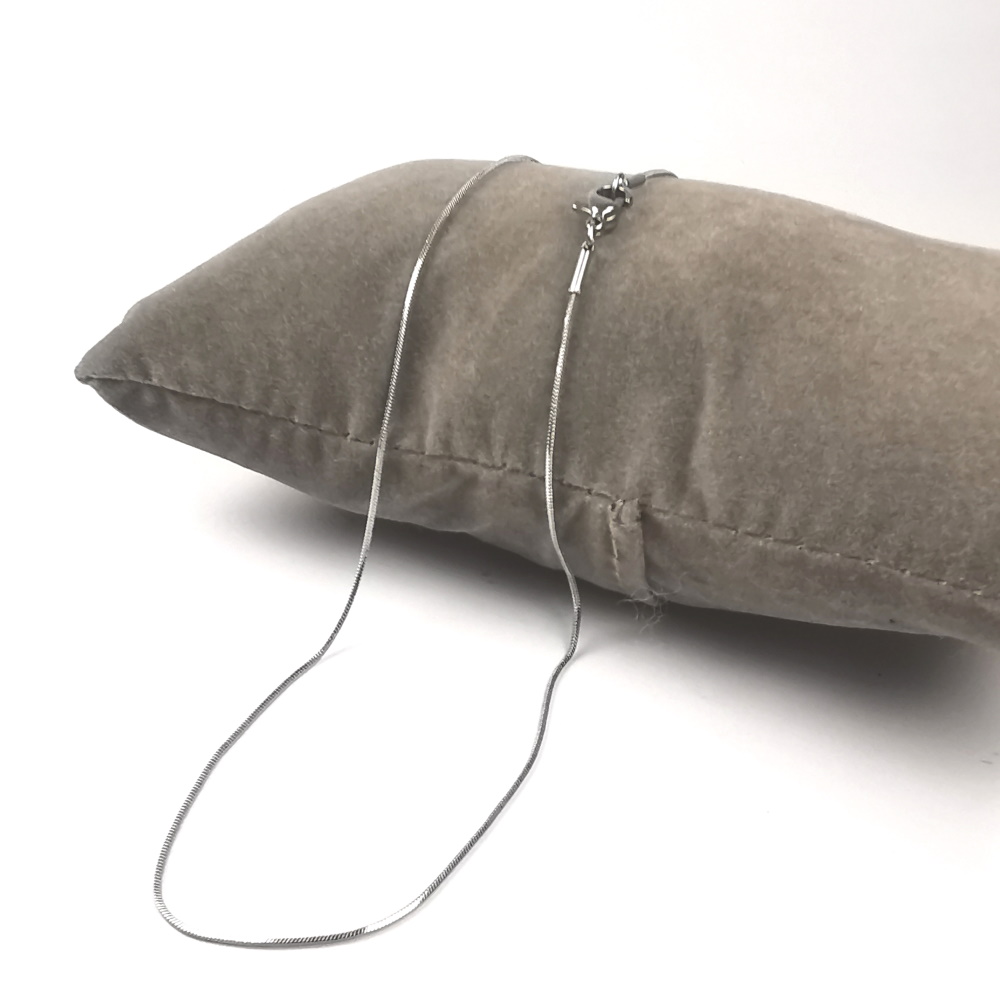 Ormlänk i rostfritt stål slipad 45cm