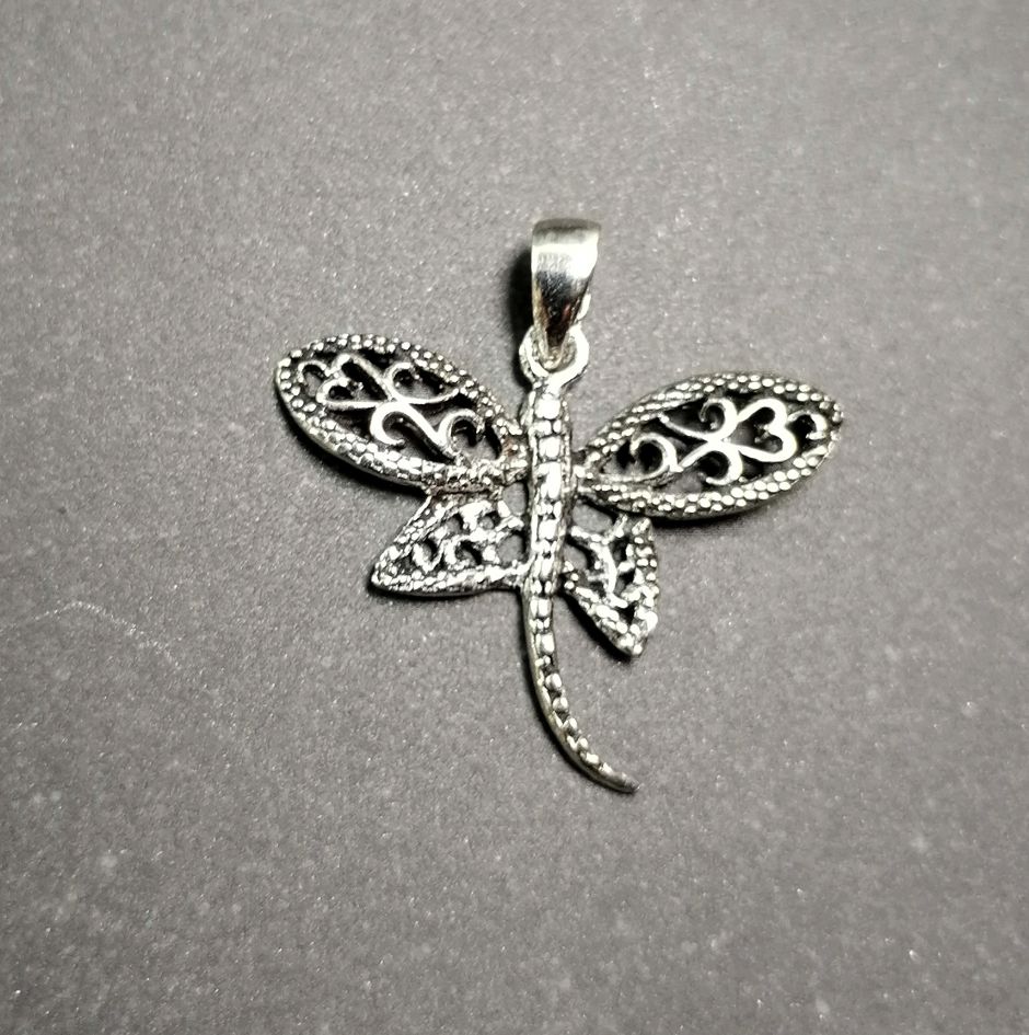 Trollslända Hänge i Sterling silver 