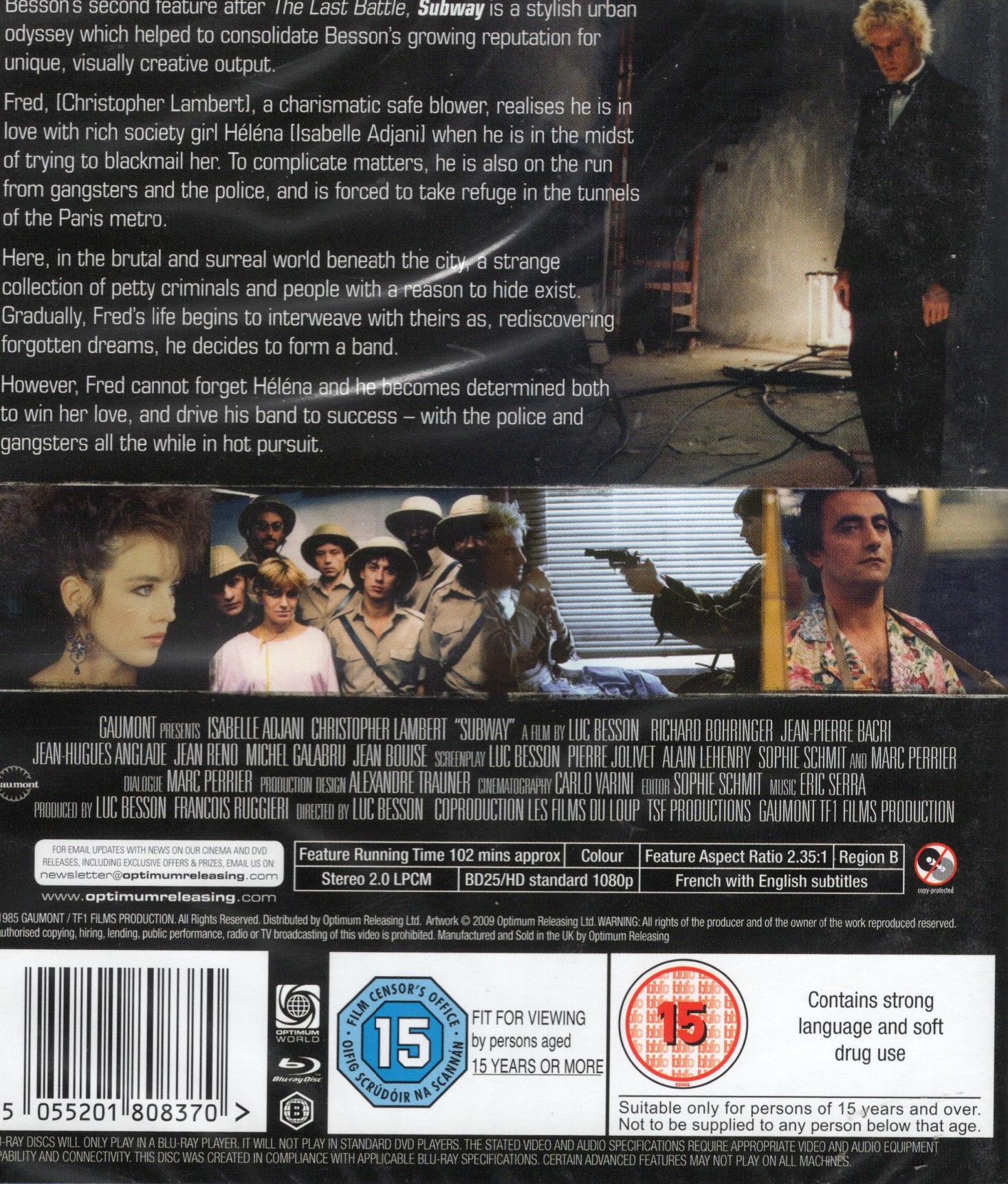 Subway (ej svensk text) (Blu-ray) - 2