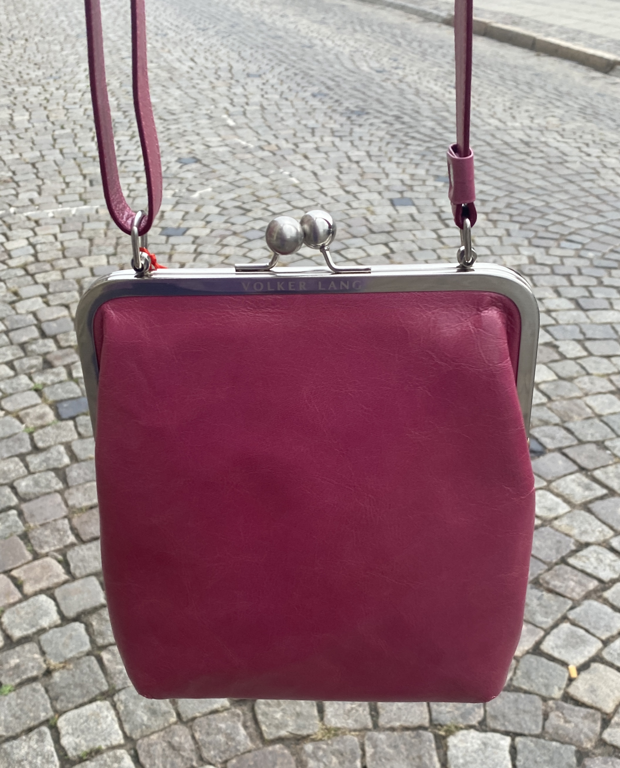 Volker Lang retroväska Lola, deep rose Pigga Peggy Skor och